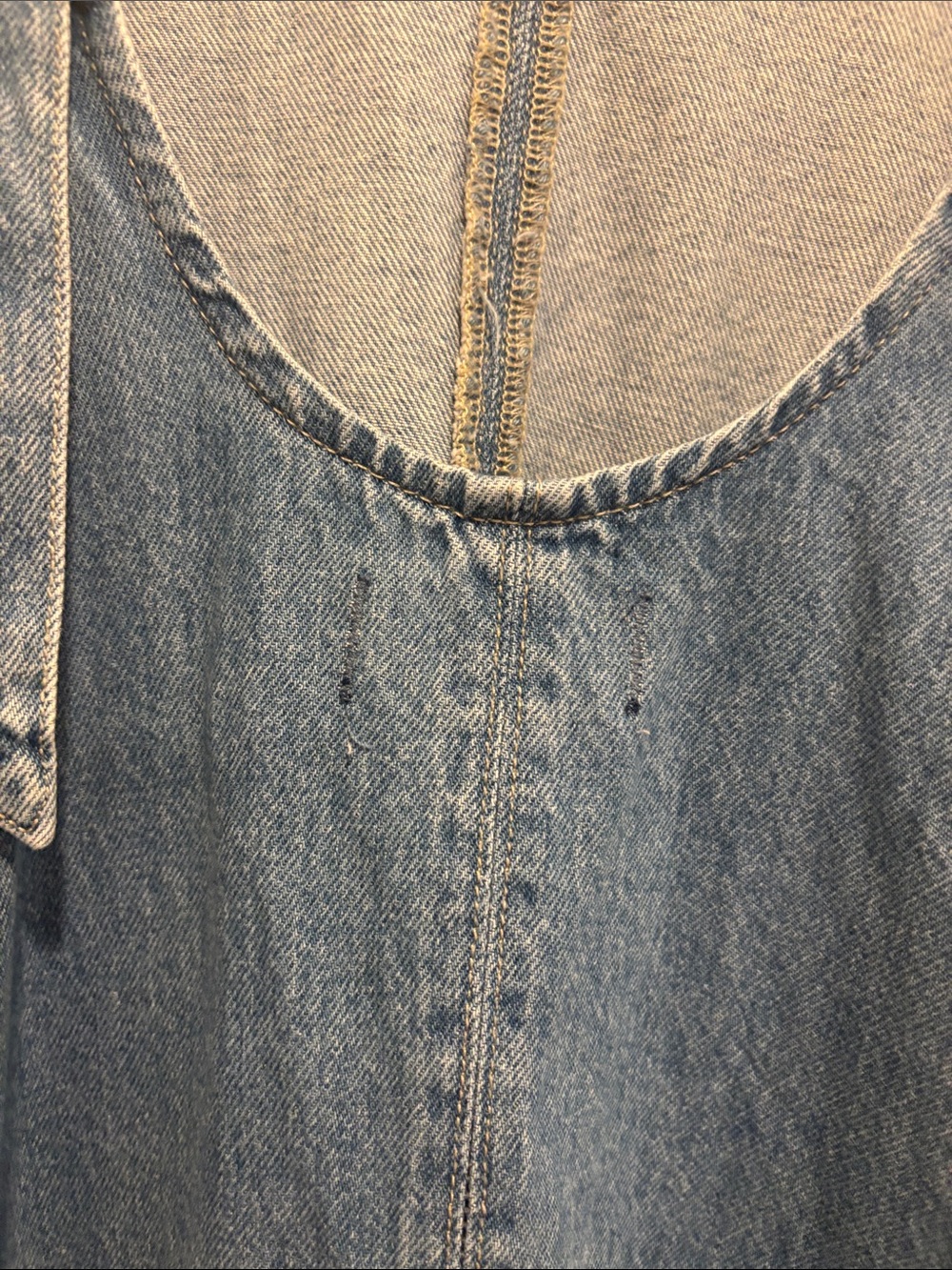 We The Free Light Blue Denim Overalls with Pockets - Picture 6 of 7